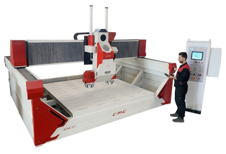 دستگاه CNC سنگ سه محور قدرتمند مجهز به اسپیندل سری ISO40 